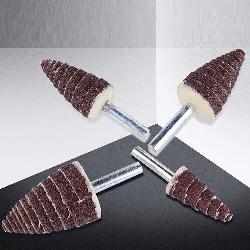 Cone Abrasive Sandpaper Wheel Sanding Grinding Polishing Head for Rotary Tool