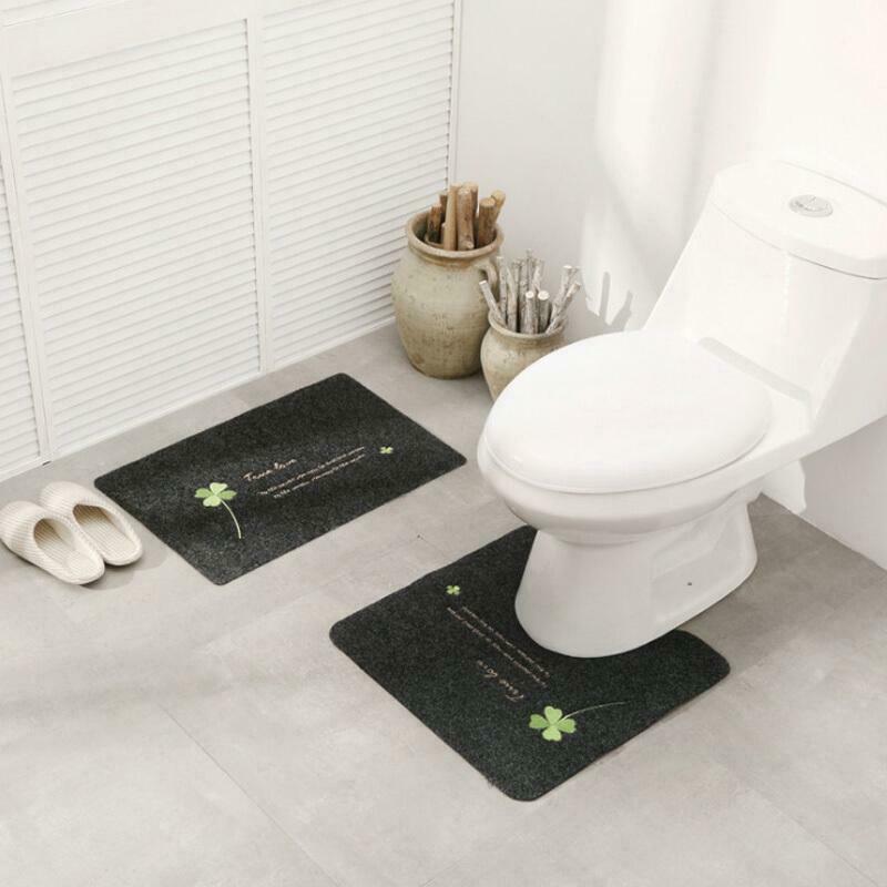 Toilet Bath Rug, U-Shaped Non Slip Absorbent Thick