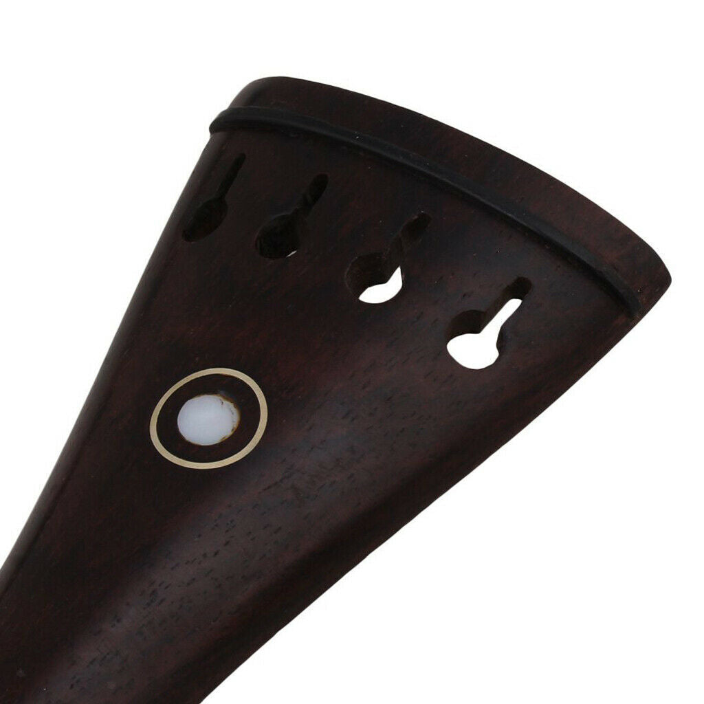 Wood Violin Pegs Chin Rest End Pin Tailpiece Set for 4/4 Violin Replacement