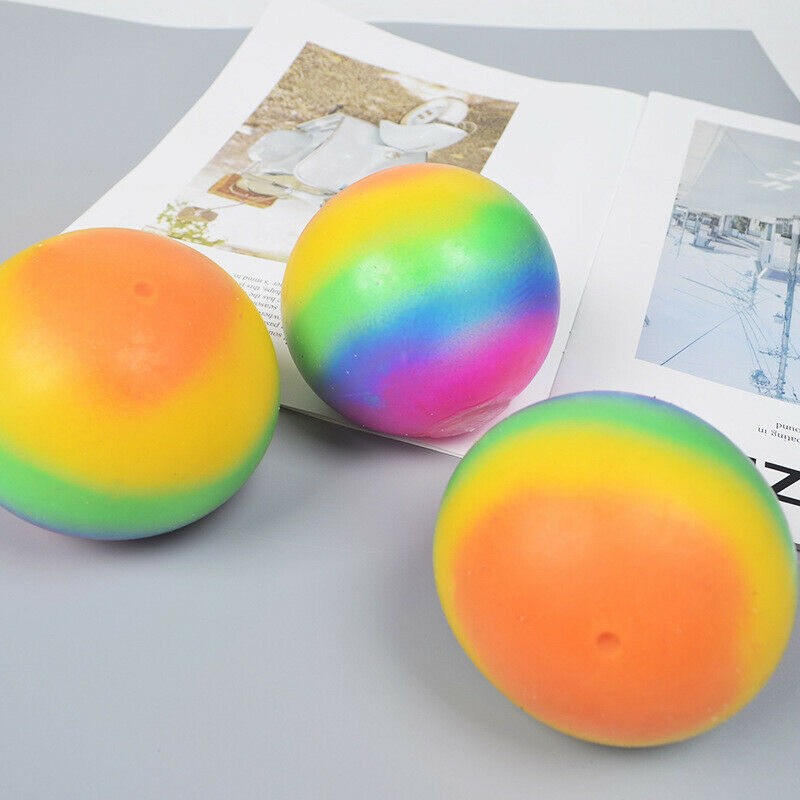 Toys 7cm Colorful Soft Foam TPR Squeeze Balls Toys For Stress Relief  T.l8