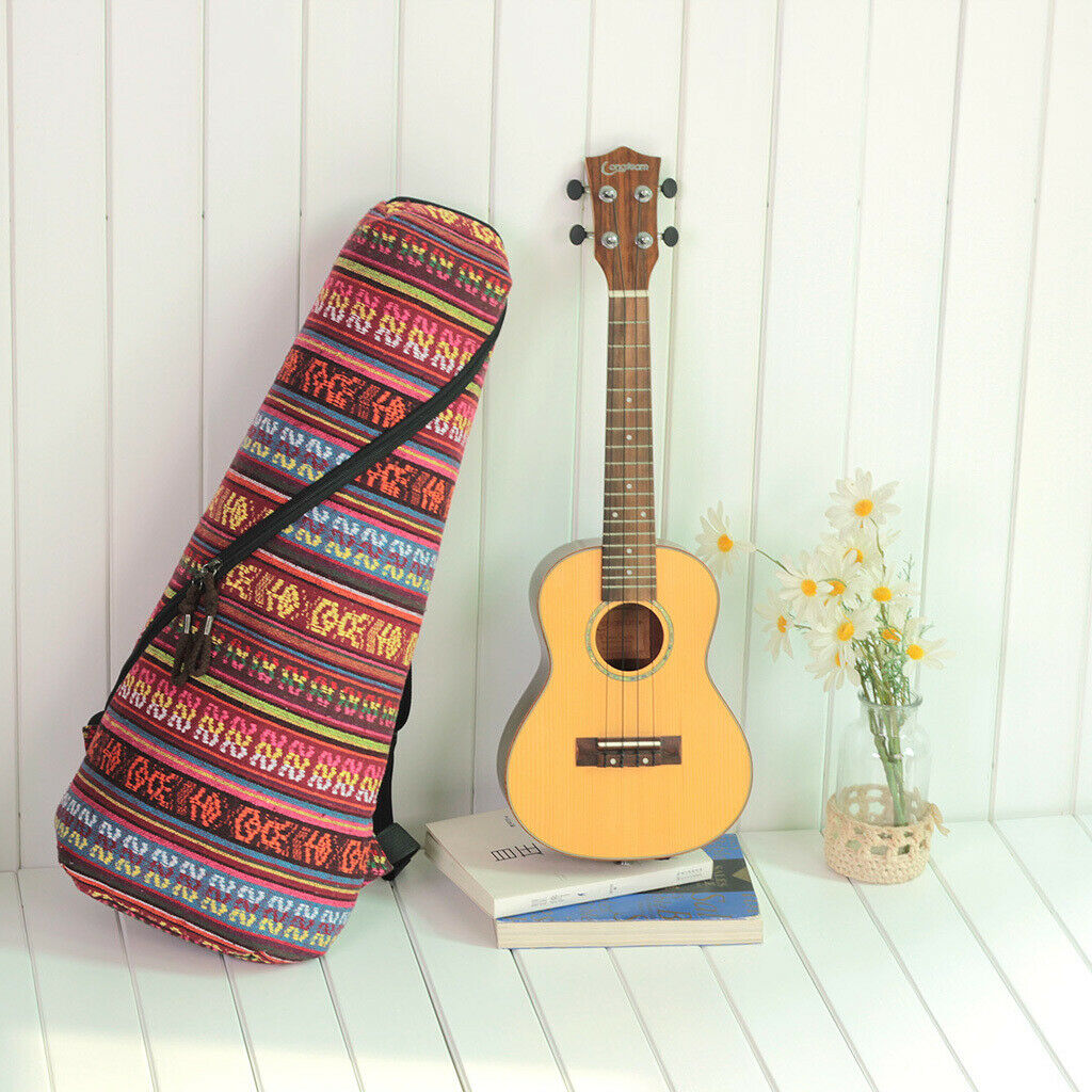 Colorful Ukulele Guitar Gig Bag Uke Case Padded Carry Bag Backpack