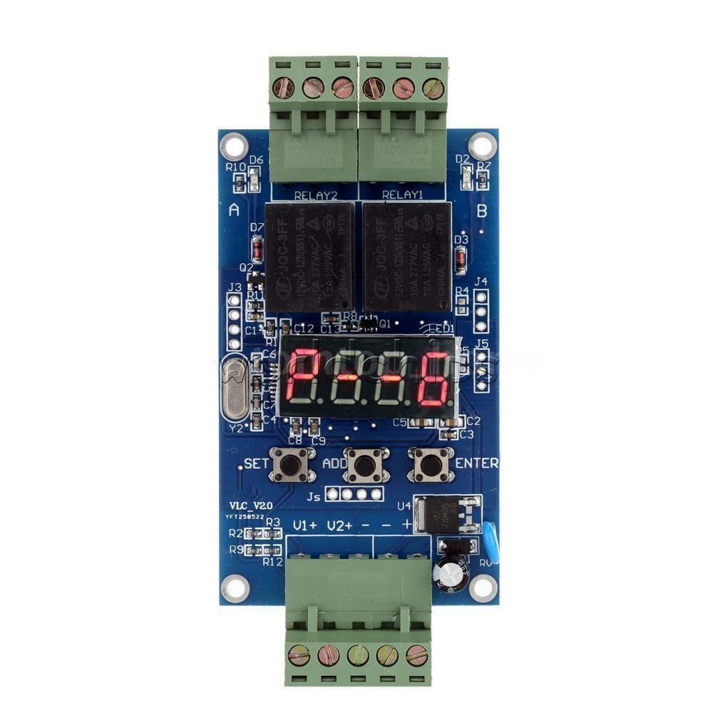 Dual Programmable Relay Control Board Delay Timer Clock Switch Module VLC3.0 12V