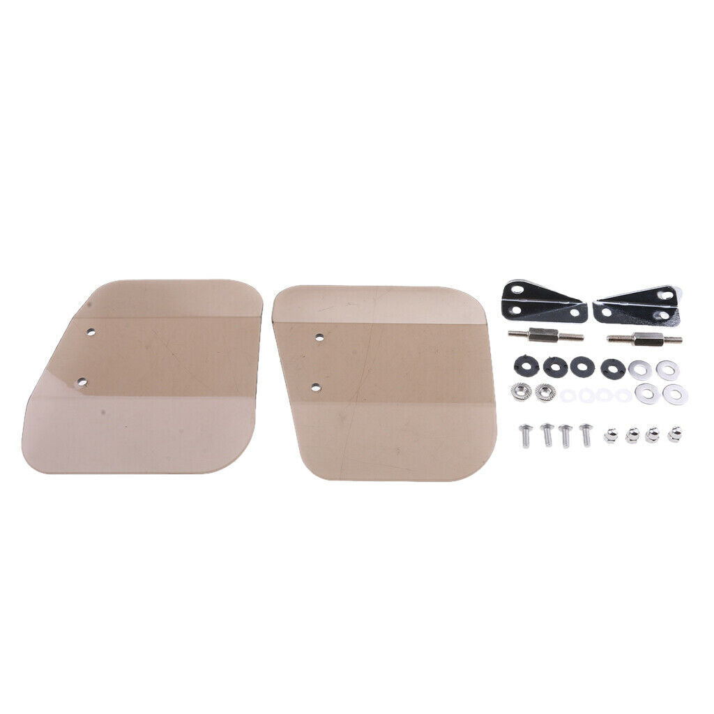 1 pair of fender deflectors motorcycle windshield side