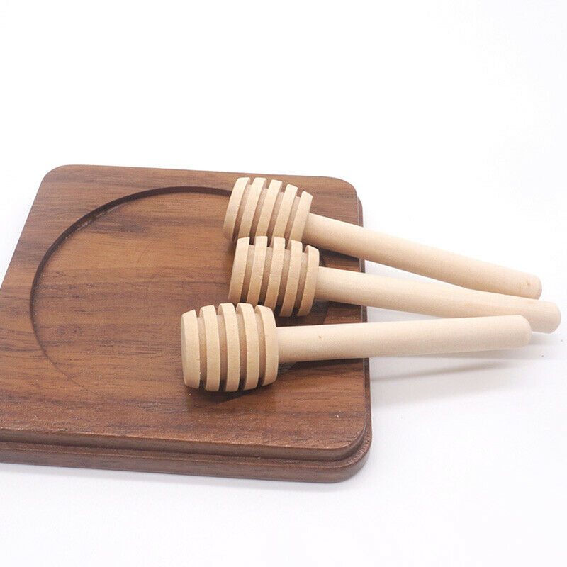 Mixing Stir Sticks 5Pcs 8cm Long Handle Wood Honey Bar Jar Home Tea Milk Coffee