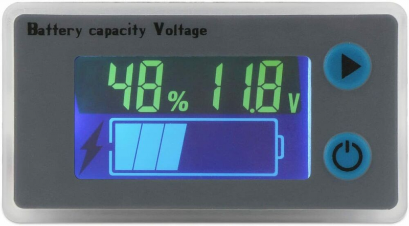 10-100V New Battery Capacity Indicator Voltmeter Lithium Ion Temperature