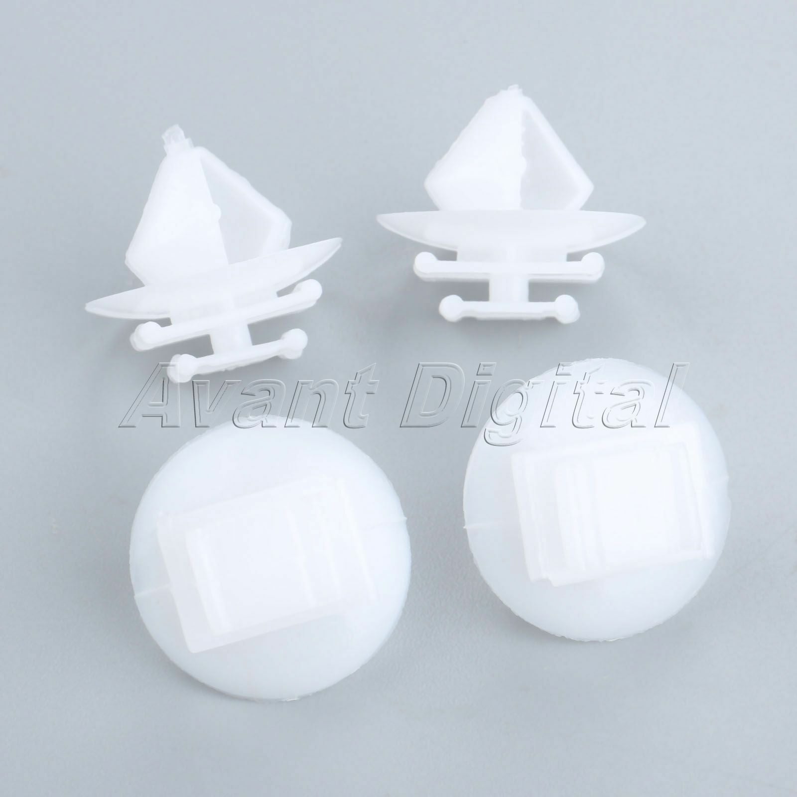 50PC Car Door Exterior Trim Moulding Clips Fasteners D150 For Peugeot Citroen