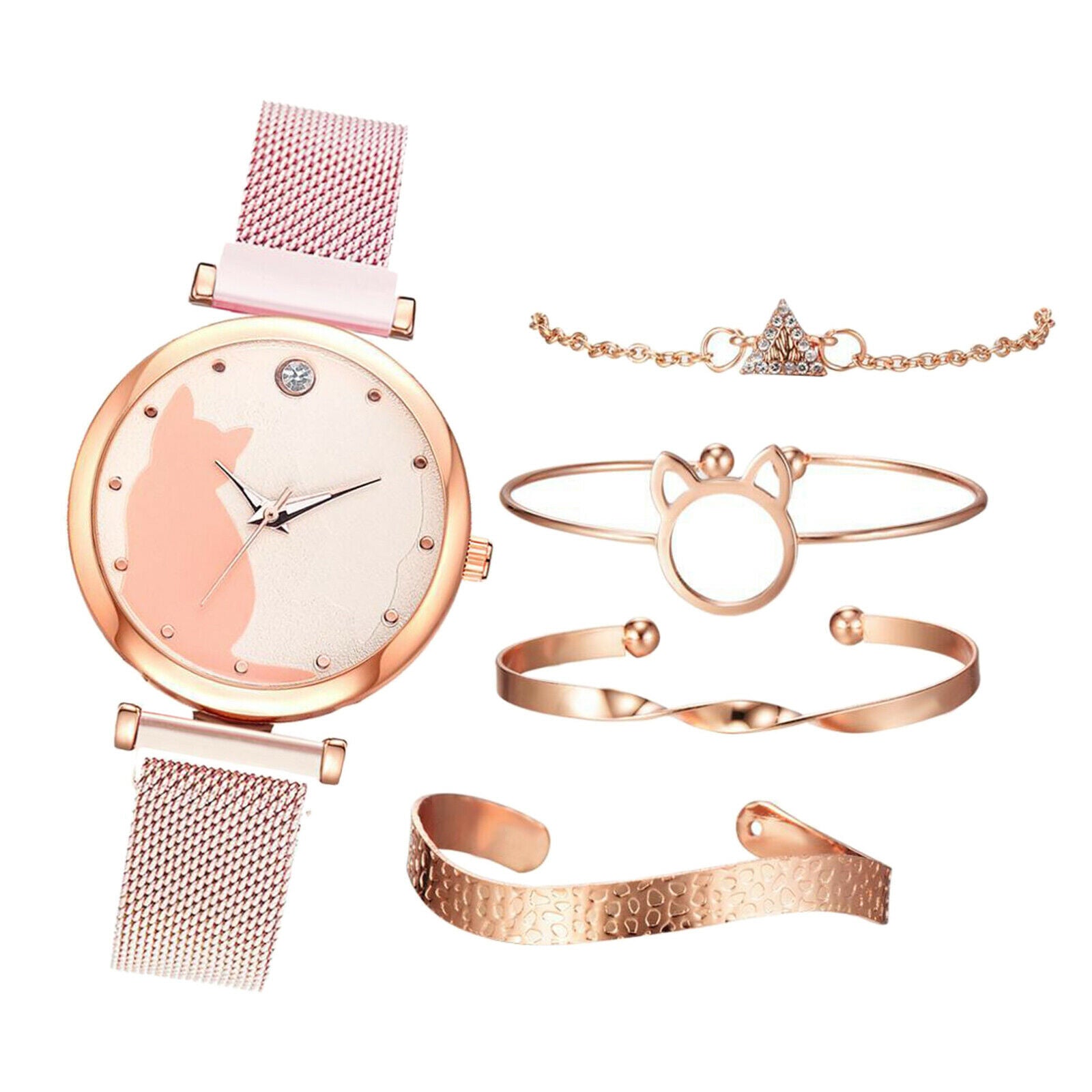 2020 Women Popular Watches Bracelet Set Quartz Watch Luxury Diamond Bracelet