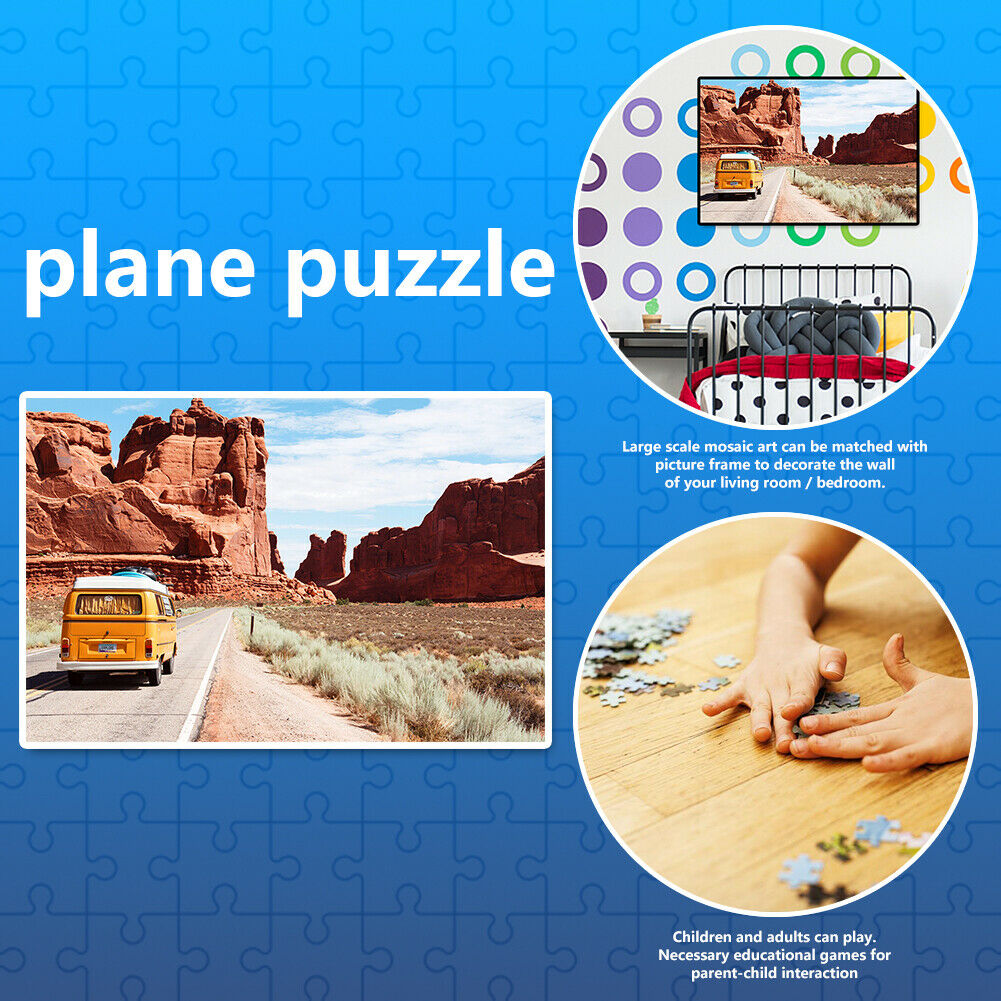 75 X 50cm 1000 Pieces Paper Jigsaw Puzzles Kit Travel Road Assembling Craft @
