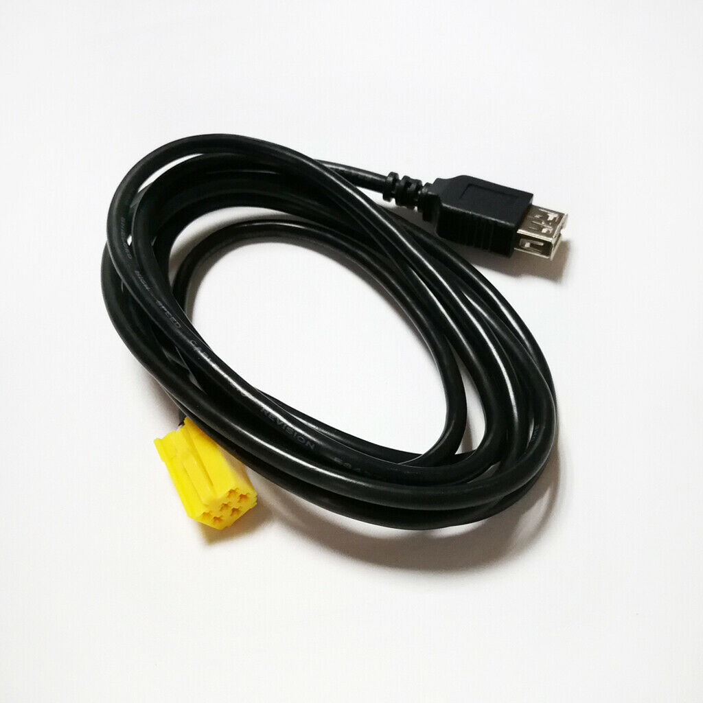 Mini ISO 6Pin Connector USB Adpater Cable for Alfa Romeo Fiat Grande Punto