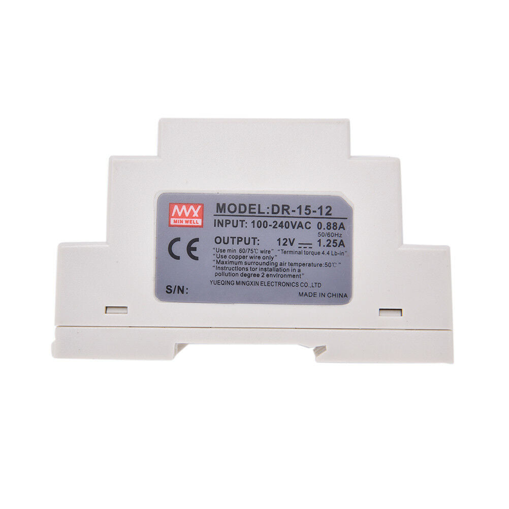 15W 12V MINI DIN Rail Switching Power Supply DR-15-12 LSE Power Supply Units BDA