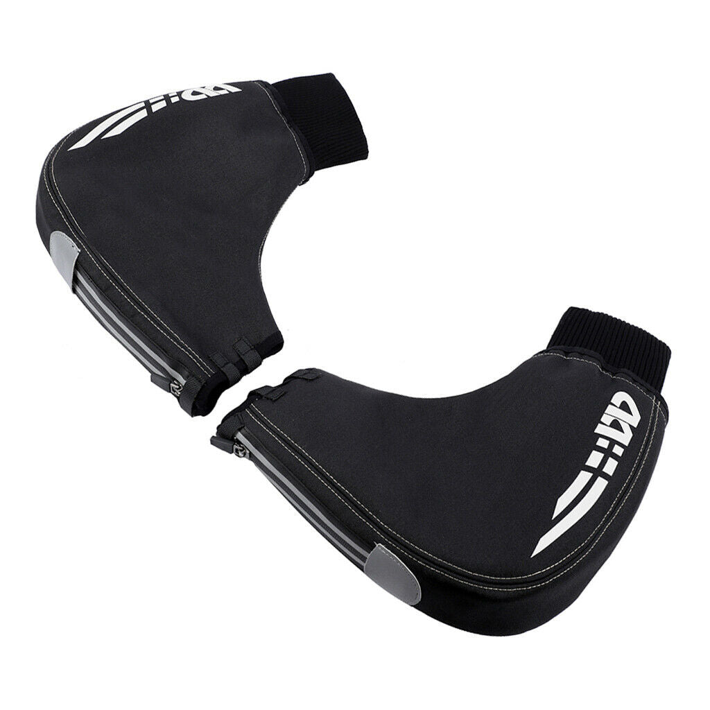 Bike Handlebar Mitts Cyclist Pogies Mittens Thermal Hands Warmer Cover Black