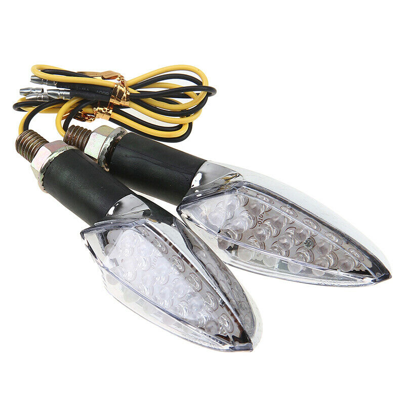 LED Motorcycle Amber Turn Signal Indicator Light Blinker Lamp Dirt Bike For BMW