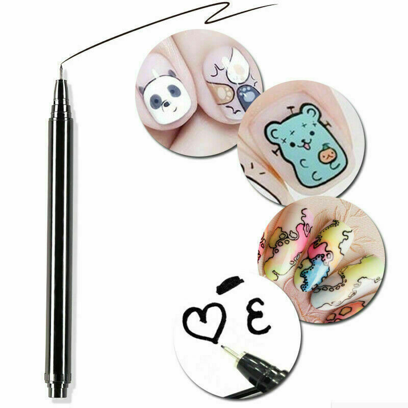 1pc Nail Art Pen Polish Painting Drawing Pencil UV Gel DIY Design Manicure Tools