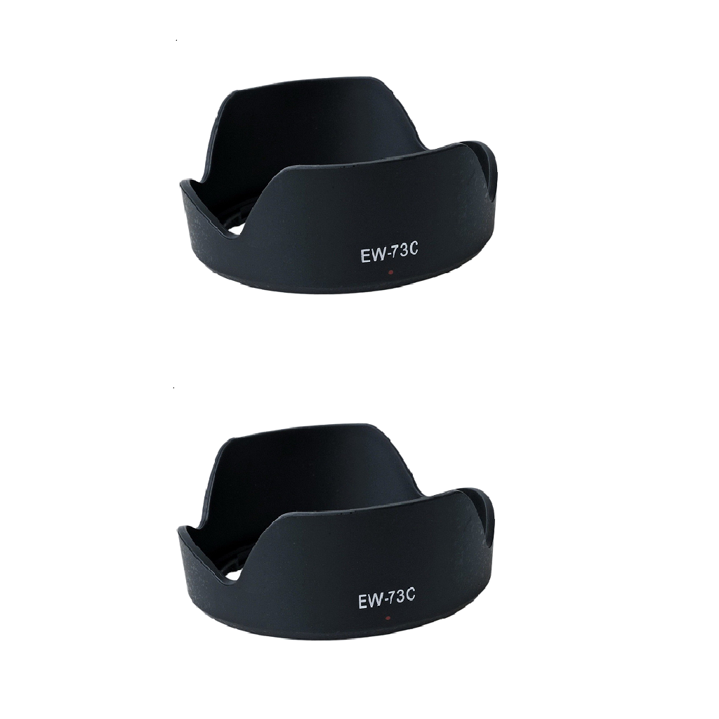 2 Pieces EW-73C Lens Cover Hood For Canon EF- -18mm F/4.5-5.6 IS STM Lens