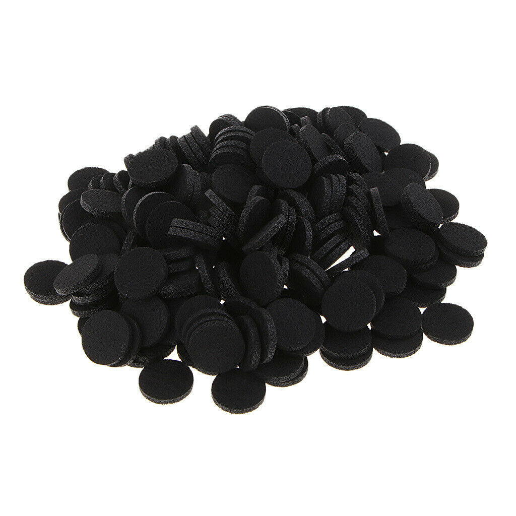 200Pcs 21mm Aromatherapy Essential Oil Diffuser Locket Refill Pads black