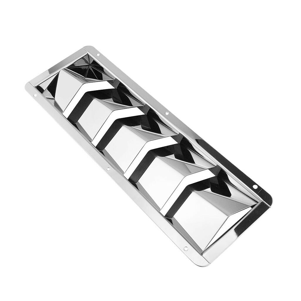5 Slots Stainless Steel Marine Air Louver Vent Grille Ventilator Cover