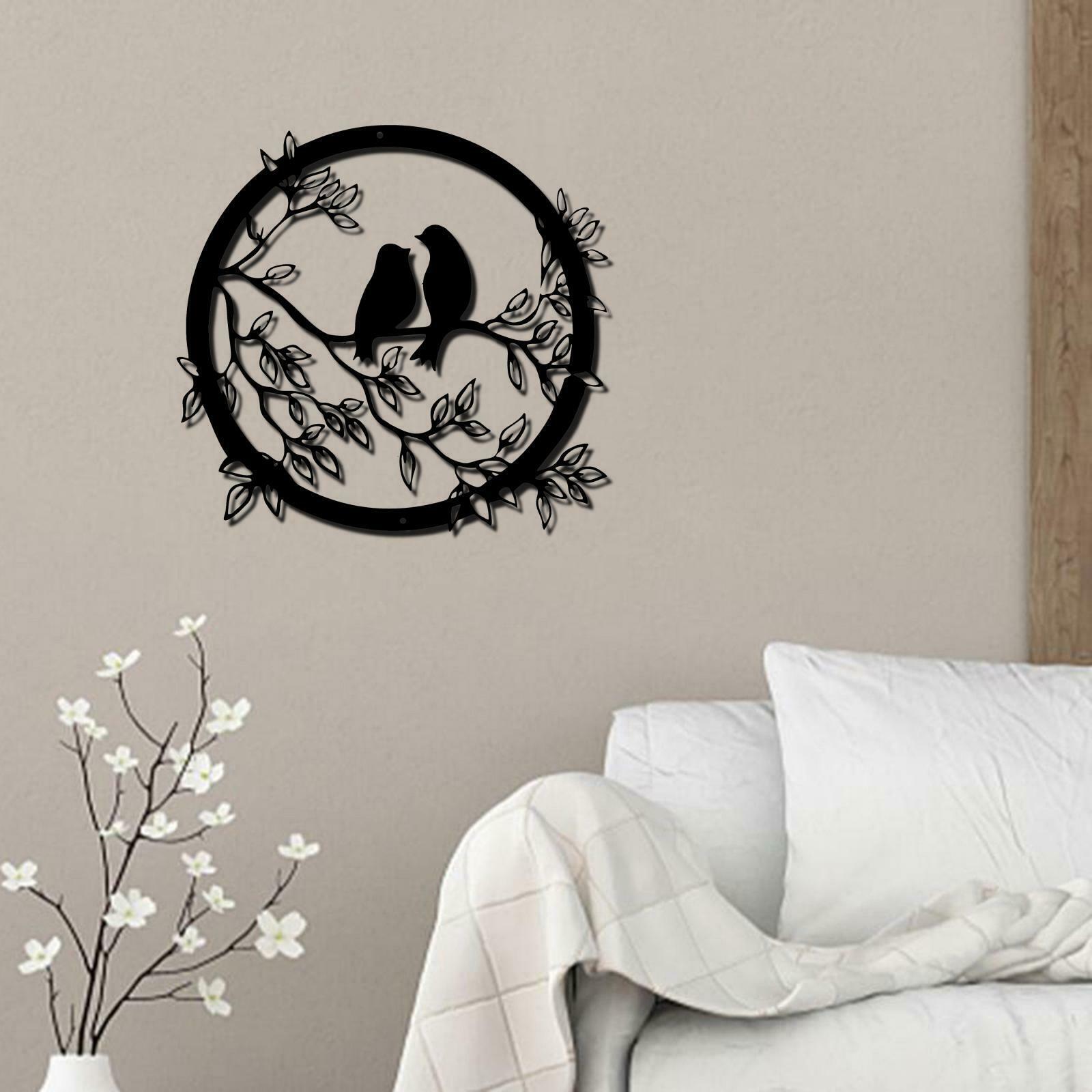 Stylish Metal Wall Art Decor Silhouette Hanging for Living Room Hotel Decor
