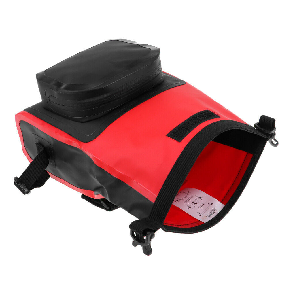 Waterproof Bicycle Bike Cycling Handlebar Sling Bag Pouch Case  Red