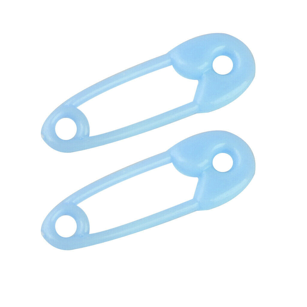 Pastel Blue Mini Safety Pin Favors for Baby Boy - Party Supplies - Favors - Misc