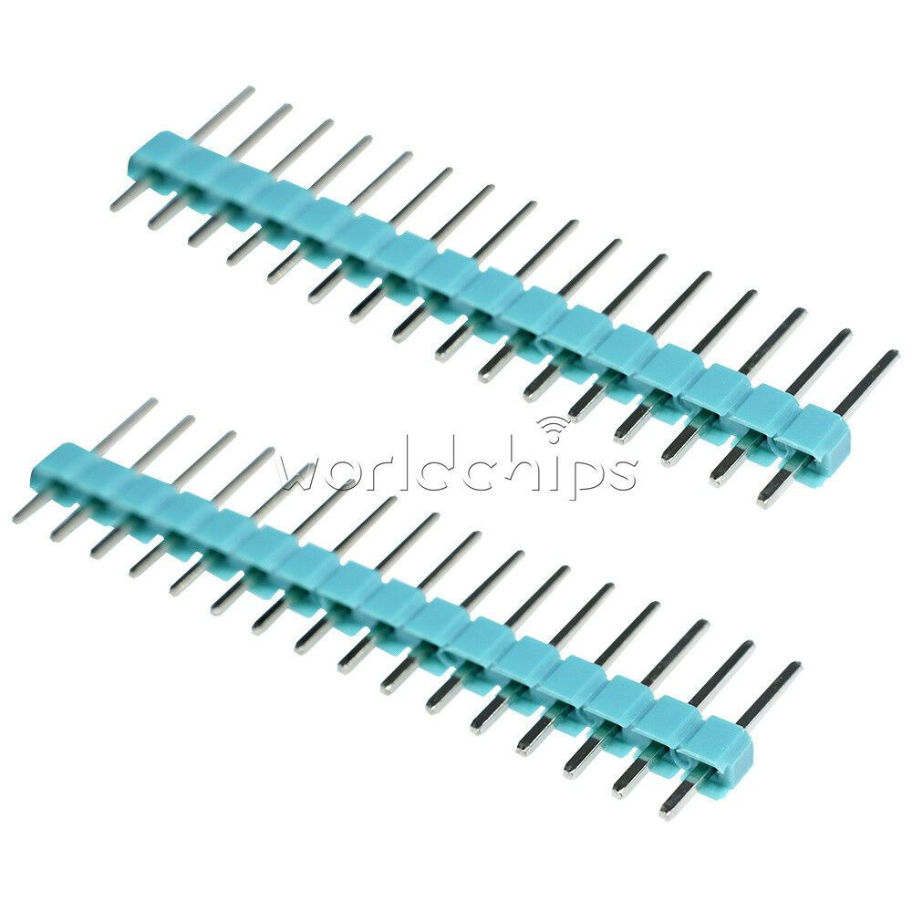10PCS 2.54mm Green 40Pin 1x40P Male Breakable Pin Header Strip Connector New