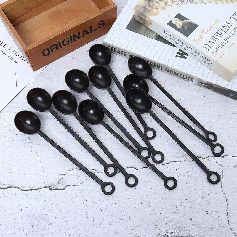 10pcs 10g Measuring Spoon Teaspoon Coffee Sugar Scoop Cake Baking Coffee Milk NC