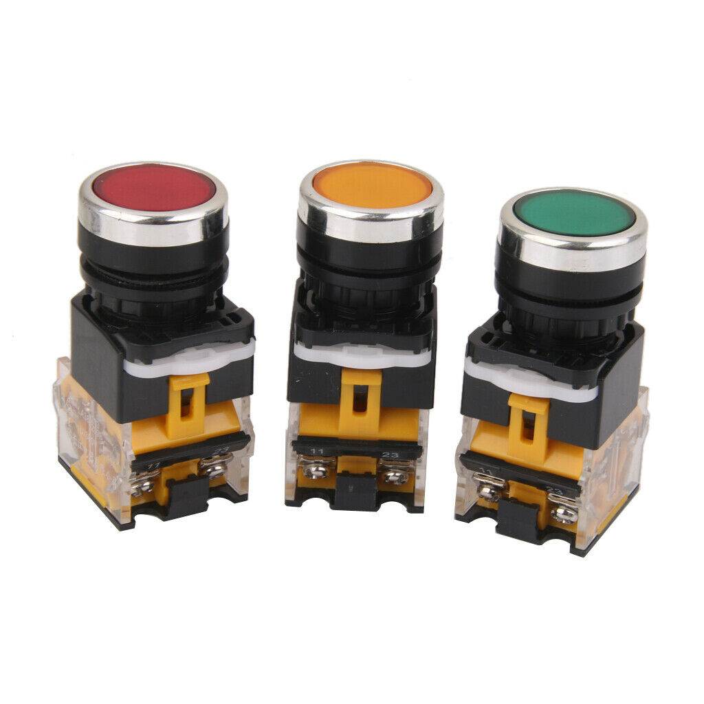 DC / AC 660V 10A Red Sign Push Button Momentary Push Button