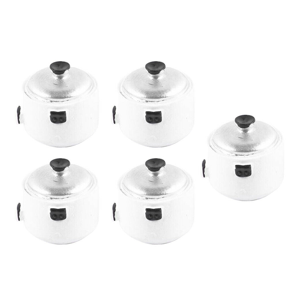 5x Mini Cooker Cookware Cooking Playset Kids Kitchen Pretend Play Toys