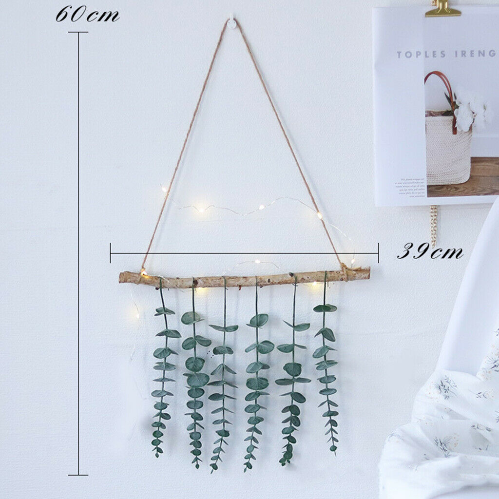Eucalyptus Leaves Wall Hanging Decor Vine Plant Boho Home Wedding Decoration