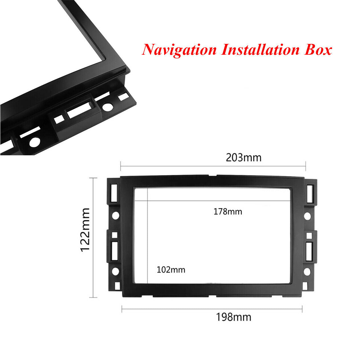 For Suburban & Silverado Tahoe 2007-2014  Car Stereo Panel Double DIN Dash Kit