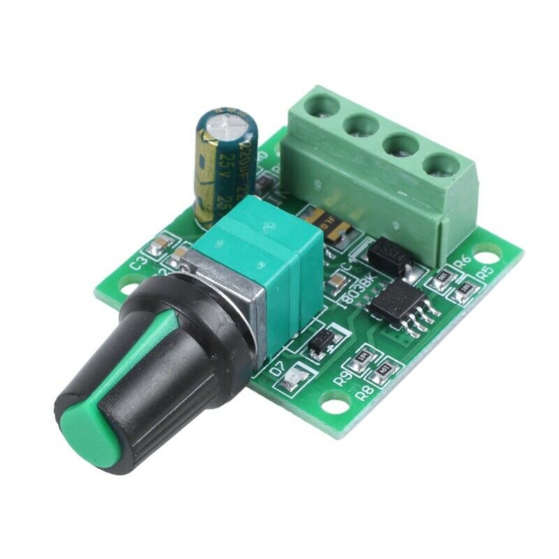 1.8v 3v 5v 6v 7.2v 12v 2A 30W DC Motor Speed Controller (PWM) 1803BK AdjustablV1