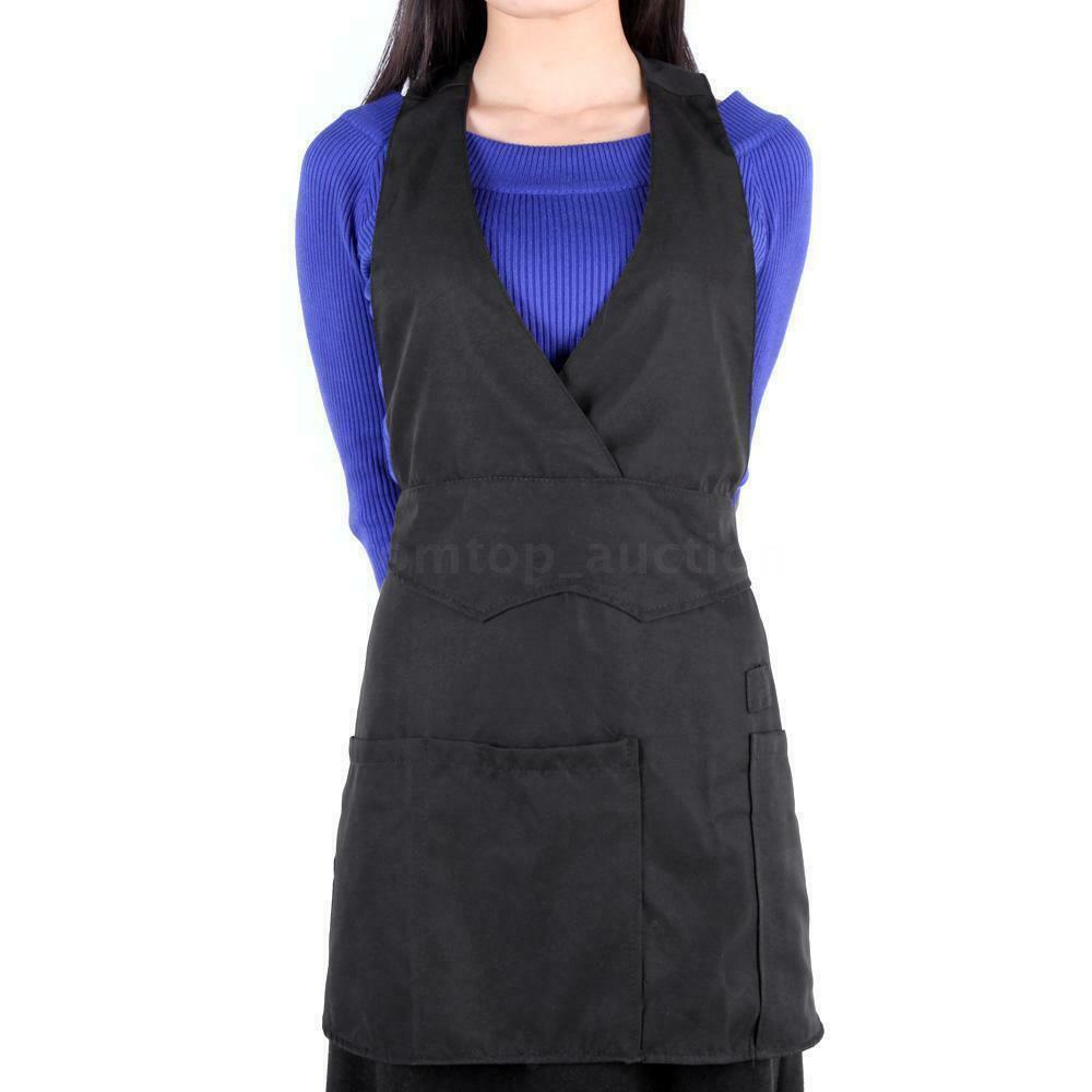 Pro Barber Cutting Cape Gown Salon Styling Cleaning Pet Grooming Apron Black
