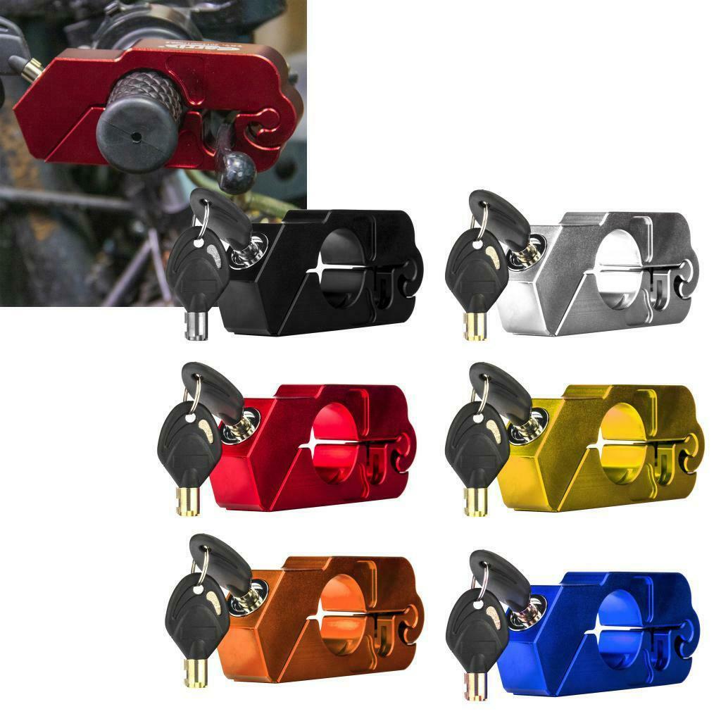 Black Motorcycle Lock Anti Theft  Handlebar Grip Lock For Scooters ATV