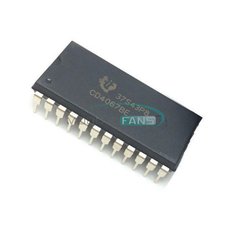 2PCS CD4067BE TI IC MUX/DEMUX 1X16 24DIP NEW MF