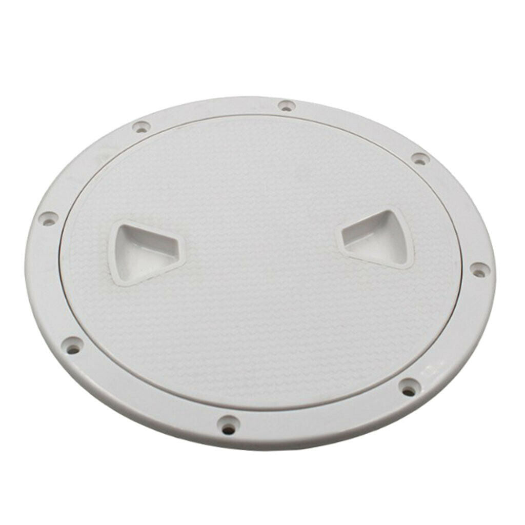 ABS White Boat Detachable Non Slip 8" Deck Inspection Hatch Plate For Marine