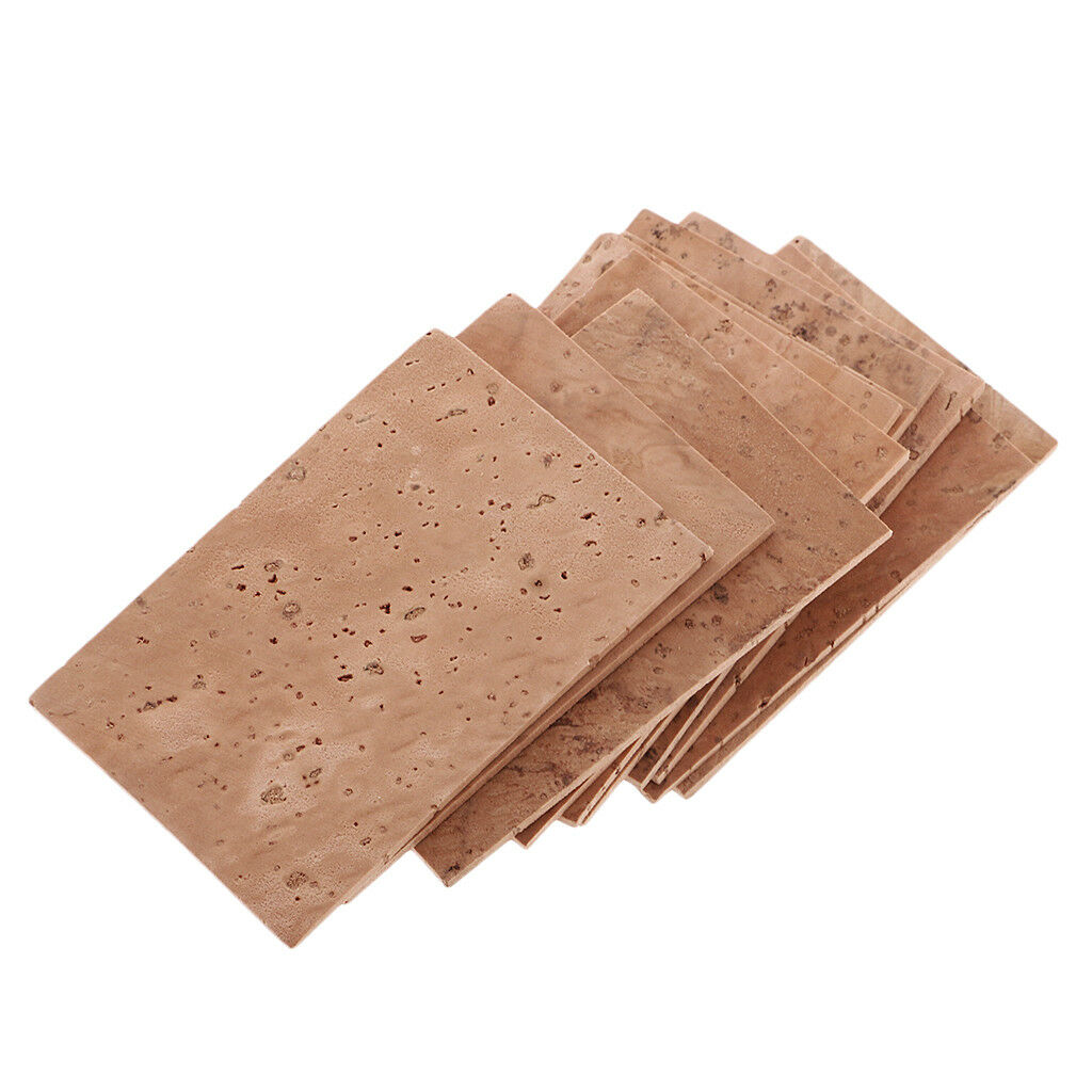 Set/10pcs Natural Saxophone Neck Cork Sheet for Soprano/Tenor/Alto Sax Parts
