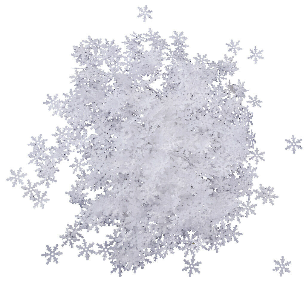 Bag of 1000pcs 15mm Nonwoven Christmas Snowflake Table Confetti Xmas Decor A