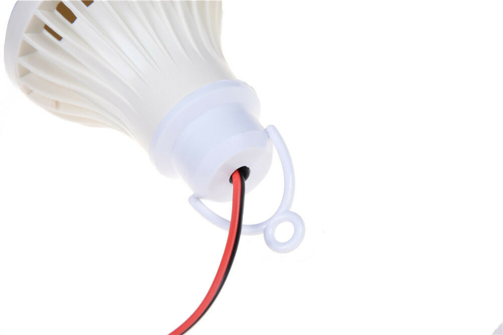 12V 5W LED bulb camping solar hunting emergency portable clip lamp Light J ul Qx
