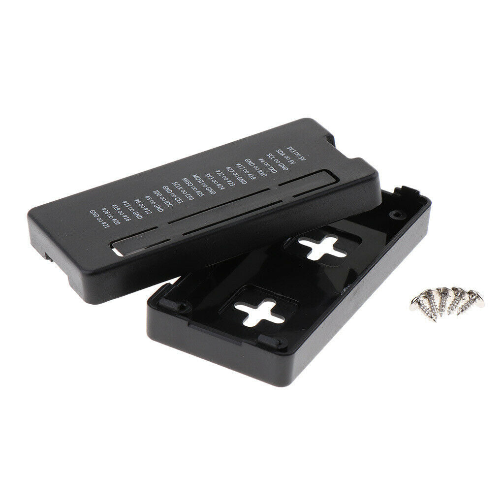 Black Plastic GPIO Reference Case Protective Cover for Raspberry Pi zero 1.3/W