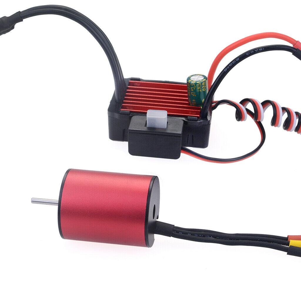 Waterproof Brushless ESC Kit w/ Motor for 1/18 Scale RC Car Spare Parts