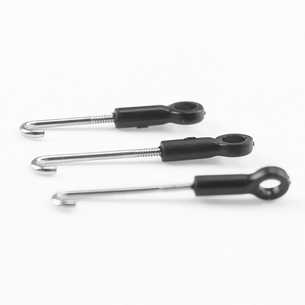 3Pcs Black Connecting Rod Linkage for Wltoys XK K130 RC Racing Drone Replacement