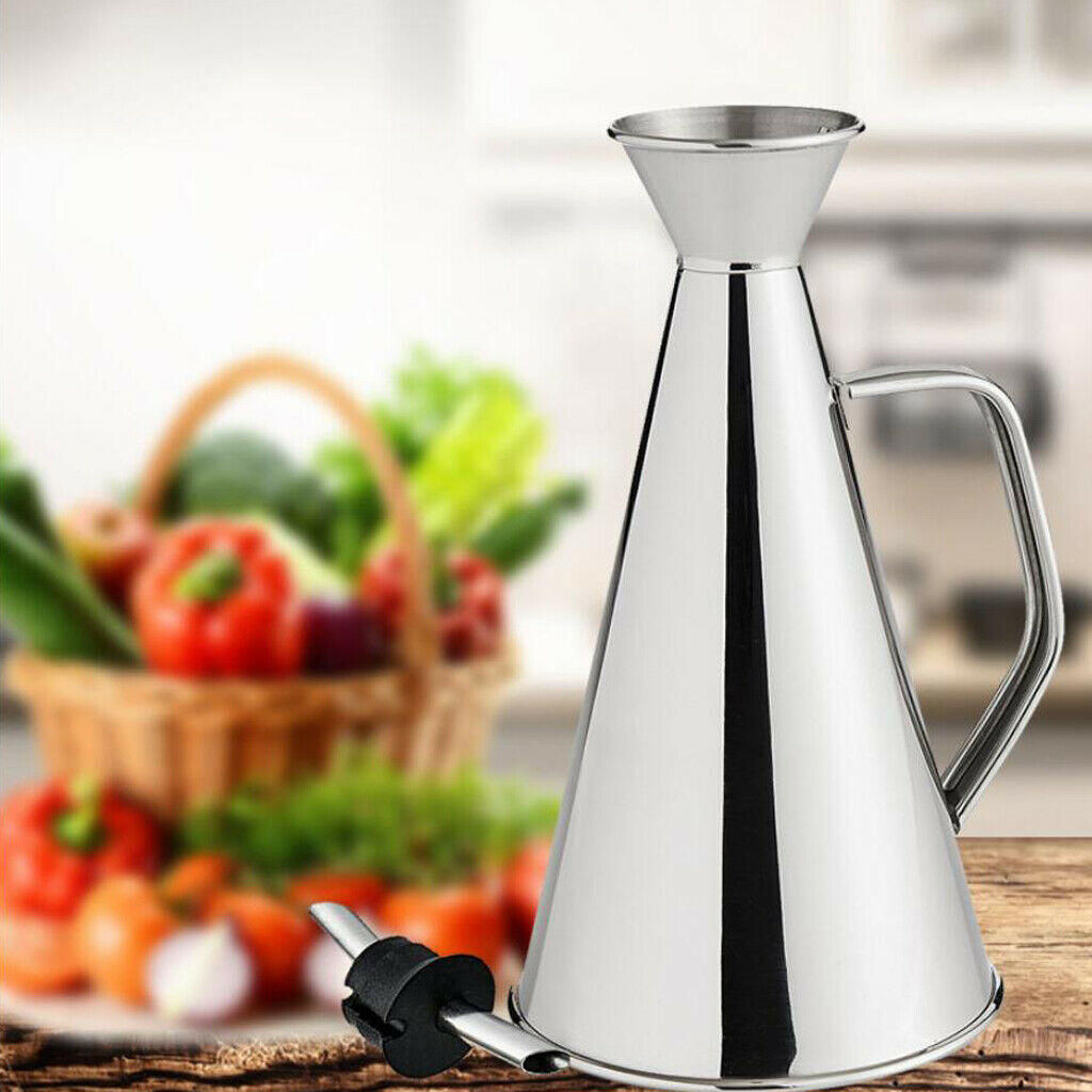 Stainless Steel Oil Vinegar Can Drizzler Cruet