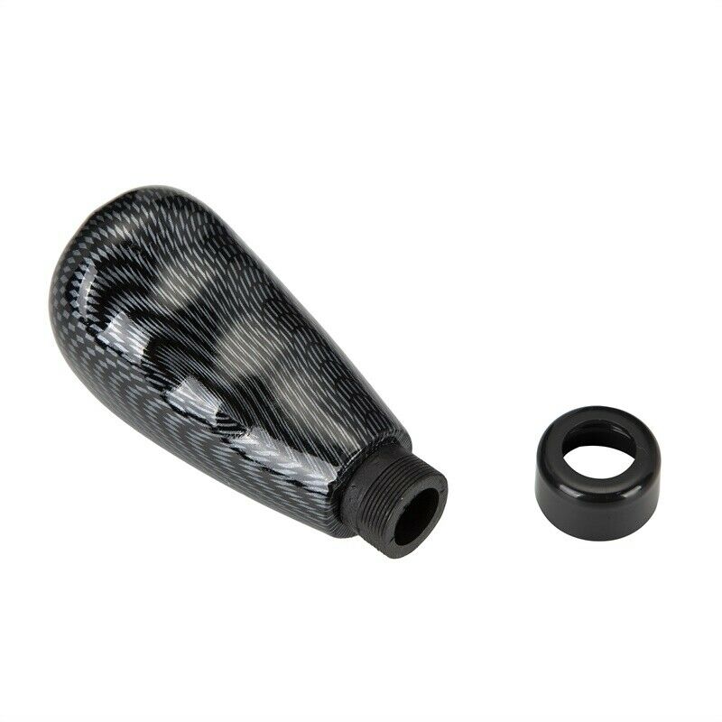 Carbon Fiber Style Universal ABS Manual Gear Shift Knob Shifter Lever Head new