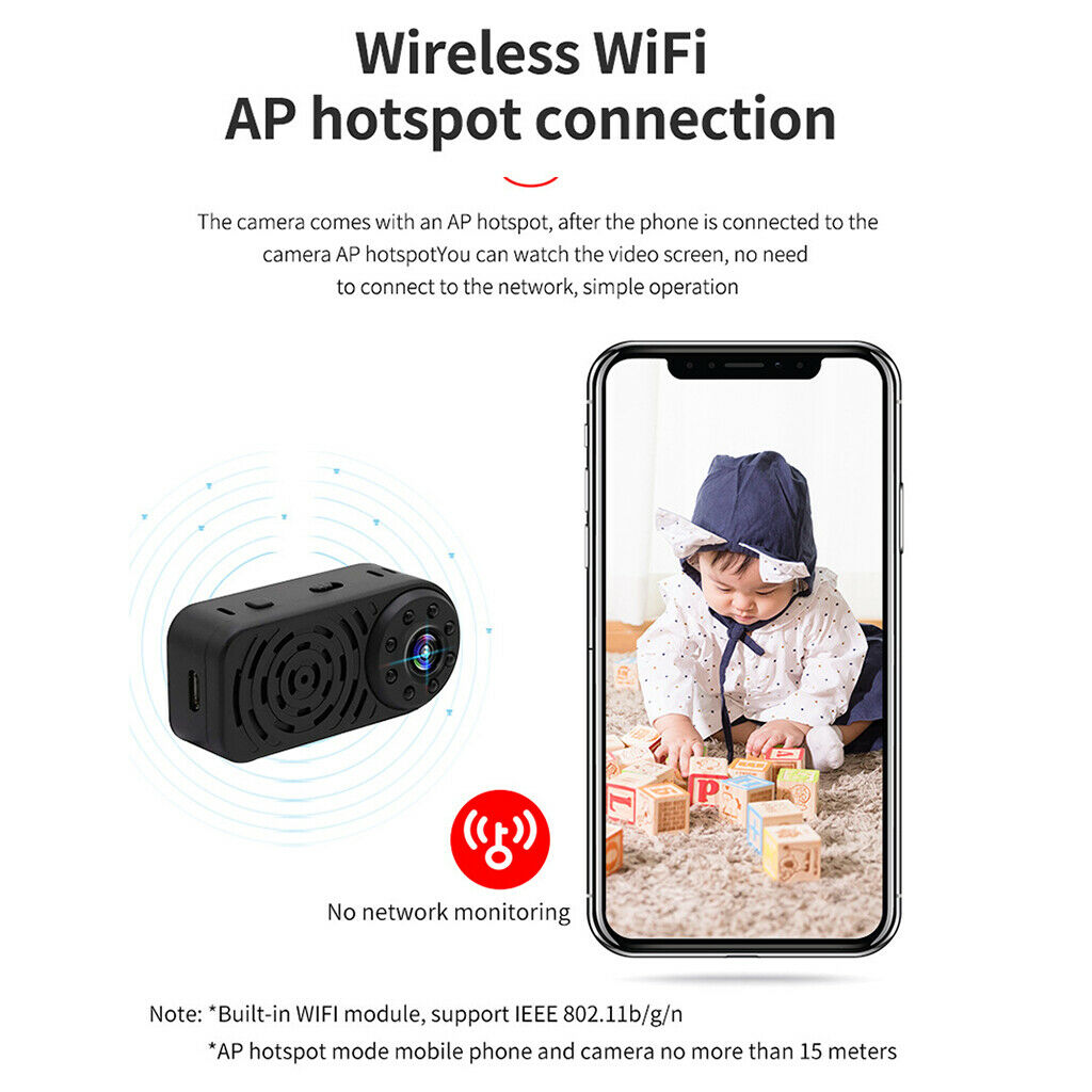 1080P Mini Camera Home Security Camcorder Motion Detection for Home Outdoor
