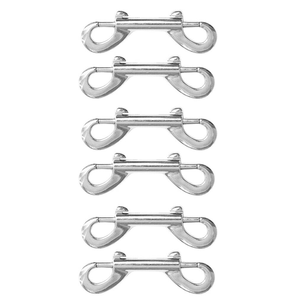 6x Heavy Duty Double End Snap Clips Carabiner for Keychain Multi Purpose 9cm