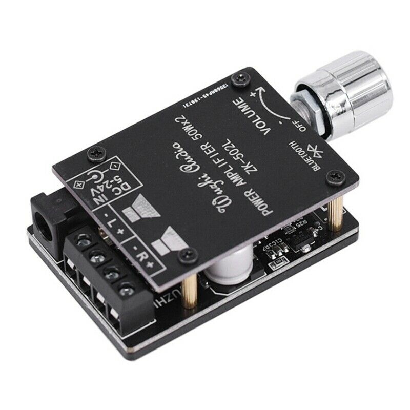 ZK-502L Bluetooth 5.0 Wireless Audio Digital Power Amplifier Stereo Board 50WxD9
