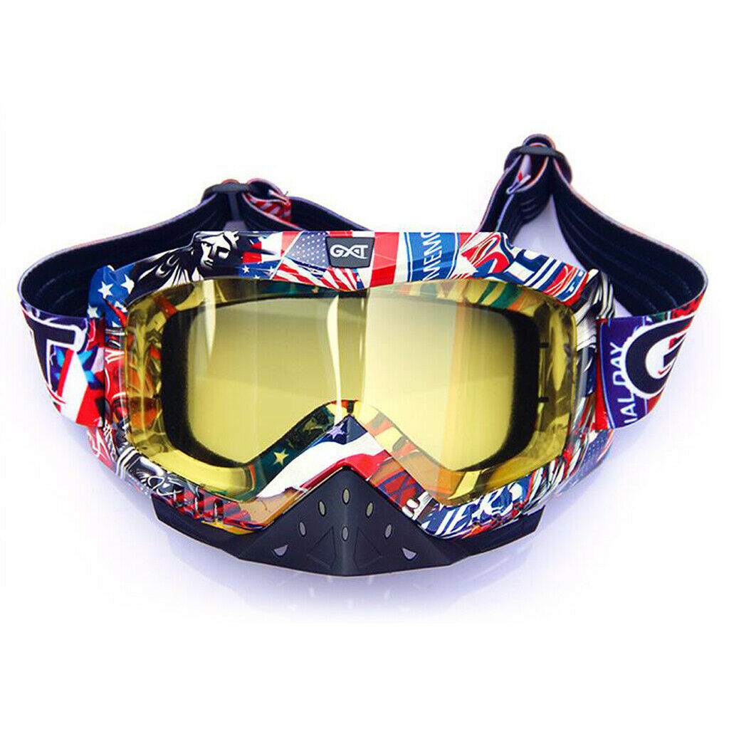 Motorcycle Windproof Anti-Fog Goggles Skiing Snowboard Glasses Color 9