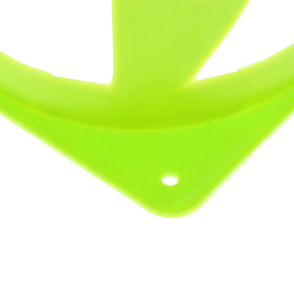 5Pcs Traffic Safety Sports Football Soccer Skating Game Cones 9" - Green