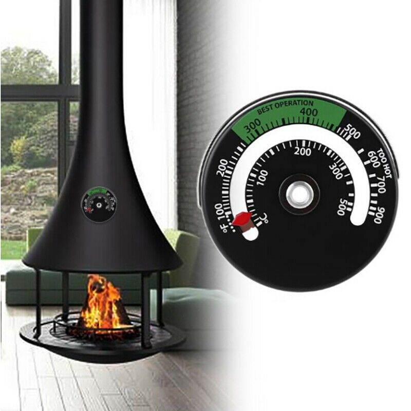 Magnetic Fireplace Stove Thermometer Fire Place Temperature MonitorJCAUJC.l8