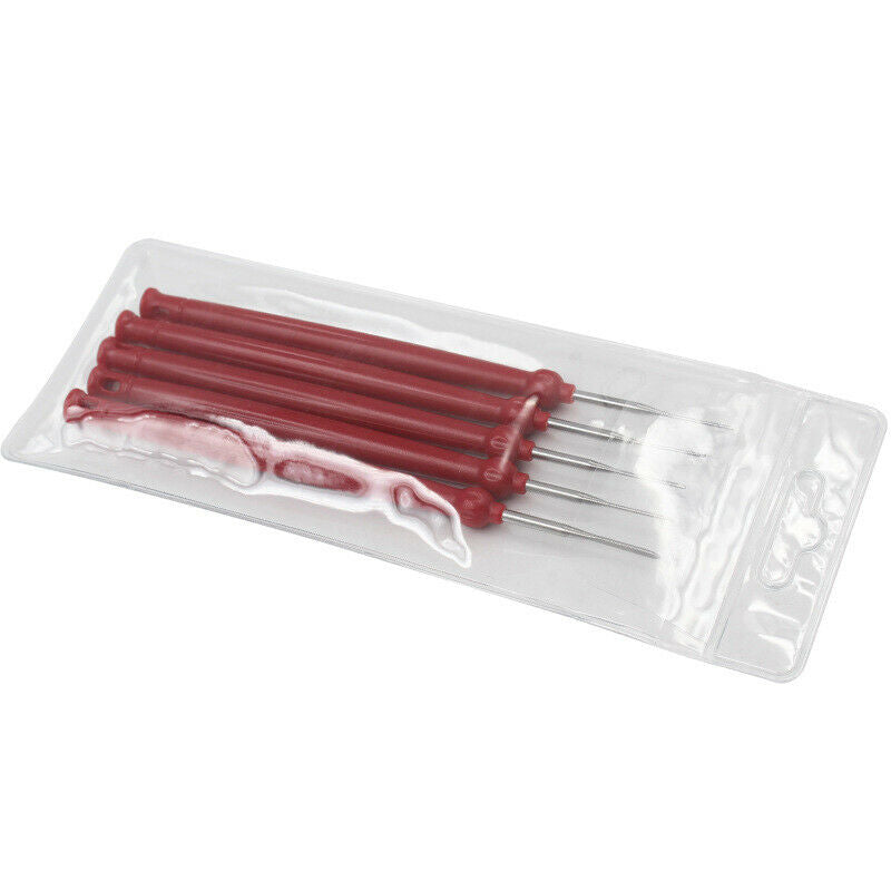 5PCS Wiring Dismount Tool Automotive Wiring Harness Terminal Socket Plug Red Kit