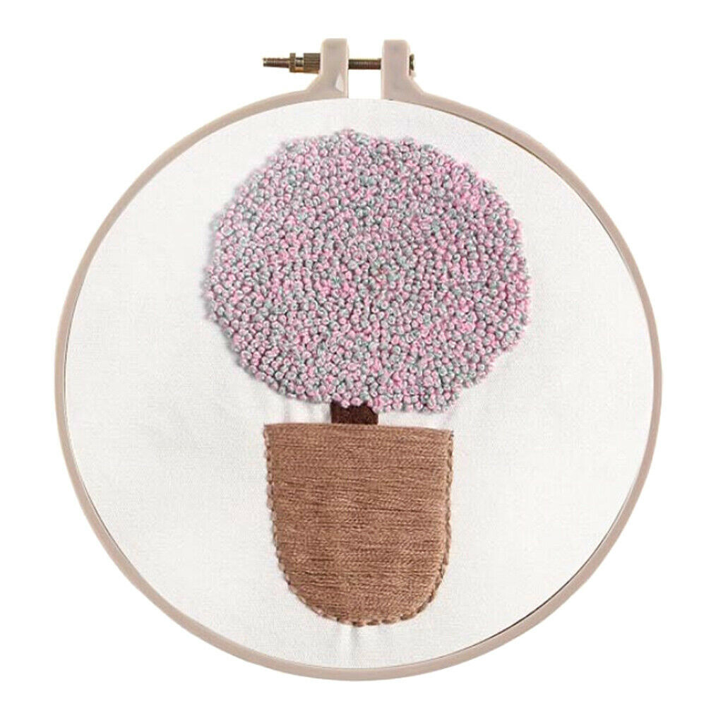 Embroidery Starter Kit Cross Stitch Kit with Plant Pattern for Beginners 4